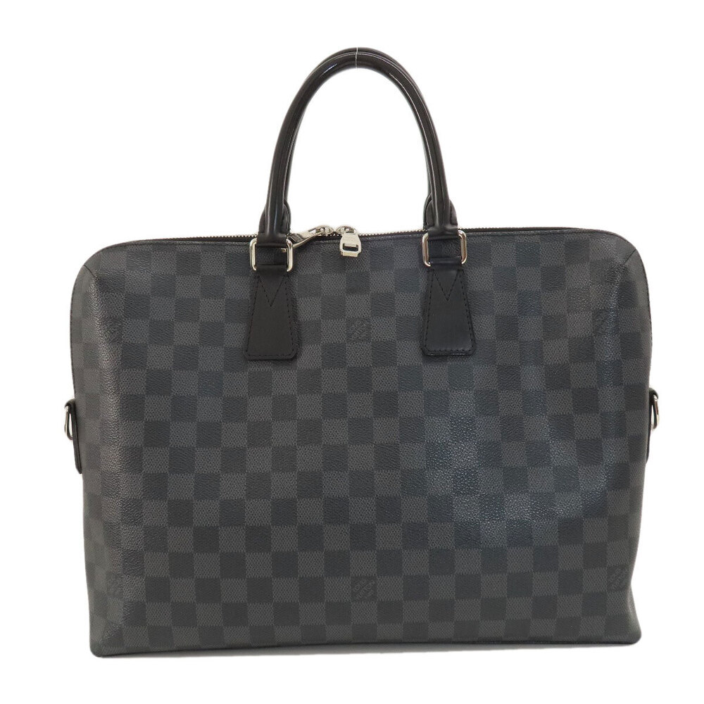 Louis Vuitton Jour Business Porte PDJ Graphite Damier Bag Black Documents